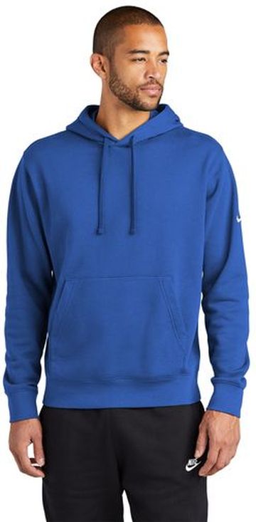 Nike Club Fleece Sleeve Swoosh 8.2-ounce, 80/20 cotton/polyester Pullover Hoodie